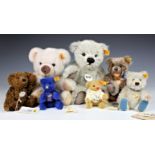 Steiff Bears - A collection, all with original tags and buttons, comprising of Classic Teddy light