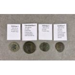 Numismatics - Roman coins: Three Licinius I 305-324 AD, comprising AR Argenteaus, reverse Jupiter