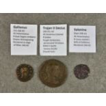 Numismatics - Roman coins: Trajan II Decius 249-251 AD, AE Sestertius Colonial, reverse soldier,