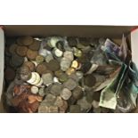 Coins - A large collection of vintage coinage etc, to include Channel Islands; British; European,