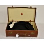 A vintage gentleman's tailcoat and collapsible top hat (a/f) together with a black dinner jacket and