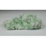 NATURAL HISTORY - Australia green Gypsum crystal cluster, 9in. (22.8cm.) long.