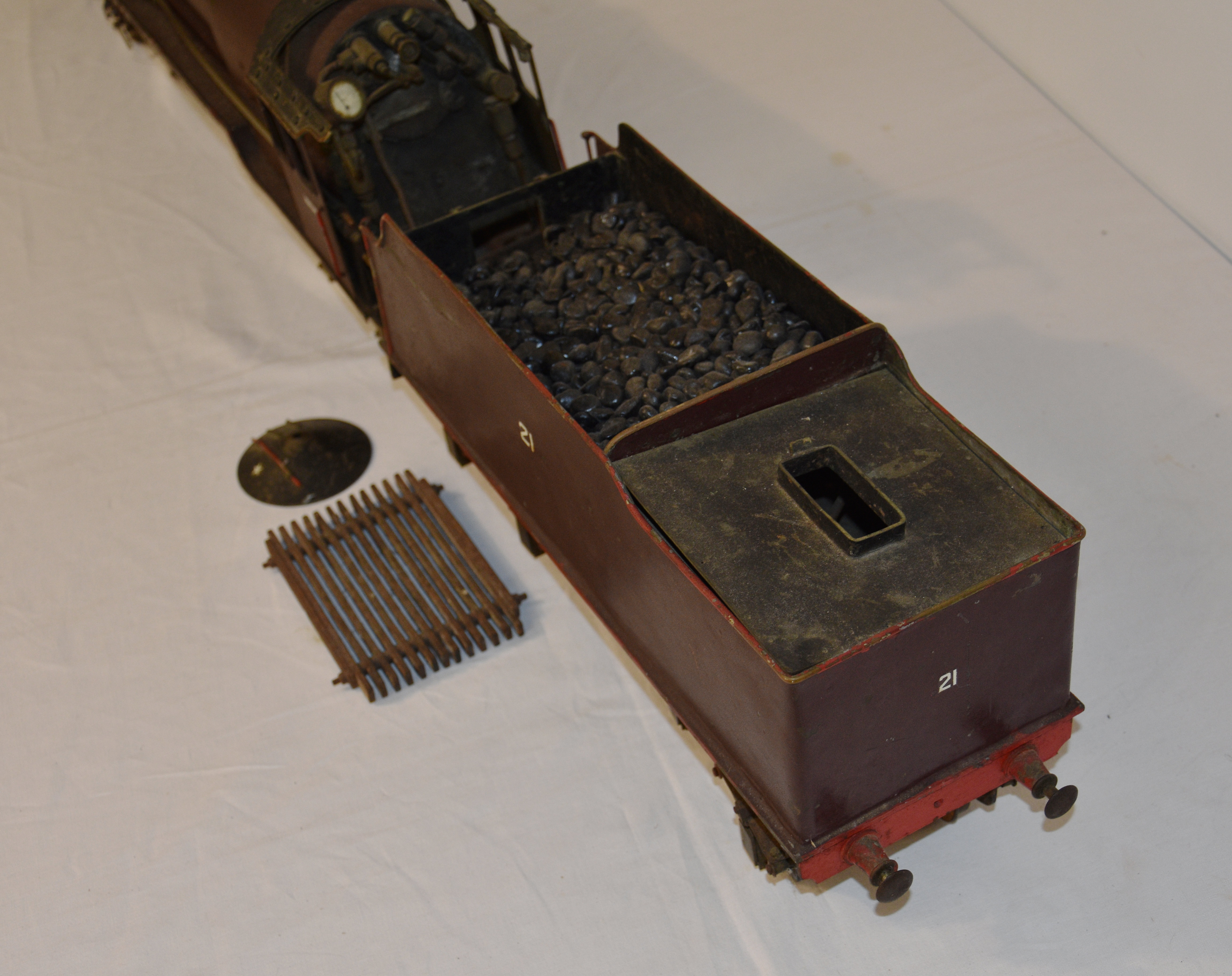 A scratch built 2½in. gauge live steam 4-6-4 locomotive and tender, possibly an A1 Pacific Class - Image 7 of 11