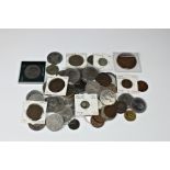 A collection of antique / vintage Russian and worldwide coinage and medallions etc, comprising of