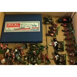 Britains miniature painted soldiers, large quantity of various Regiments, together with a boxed band