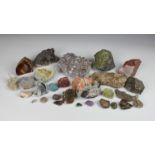 NATURAL HISTORY - A collection of various mineral specimens - fossils etc.