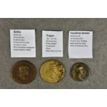 Numismatics - Roman coins: Galba 68-69 AD, AE Sestertius, reverse Liberty stg L, together with