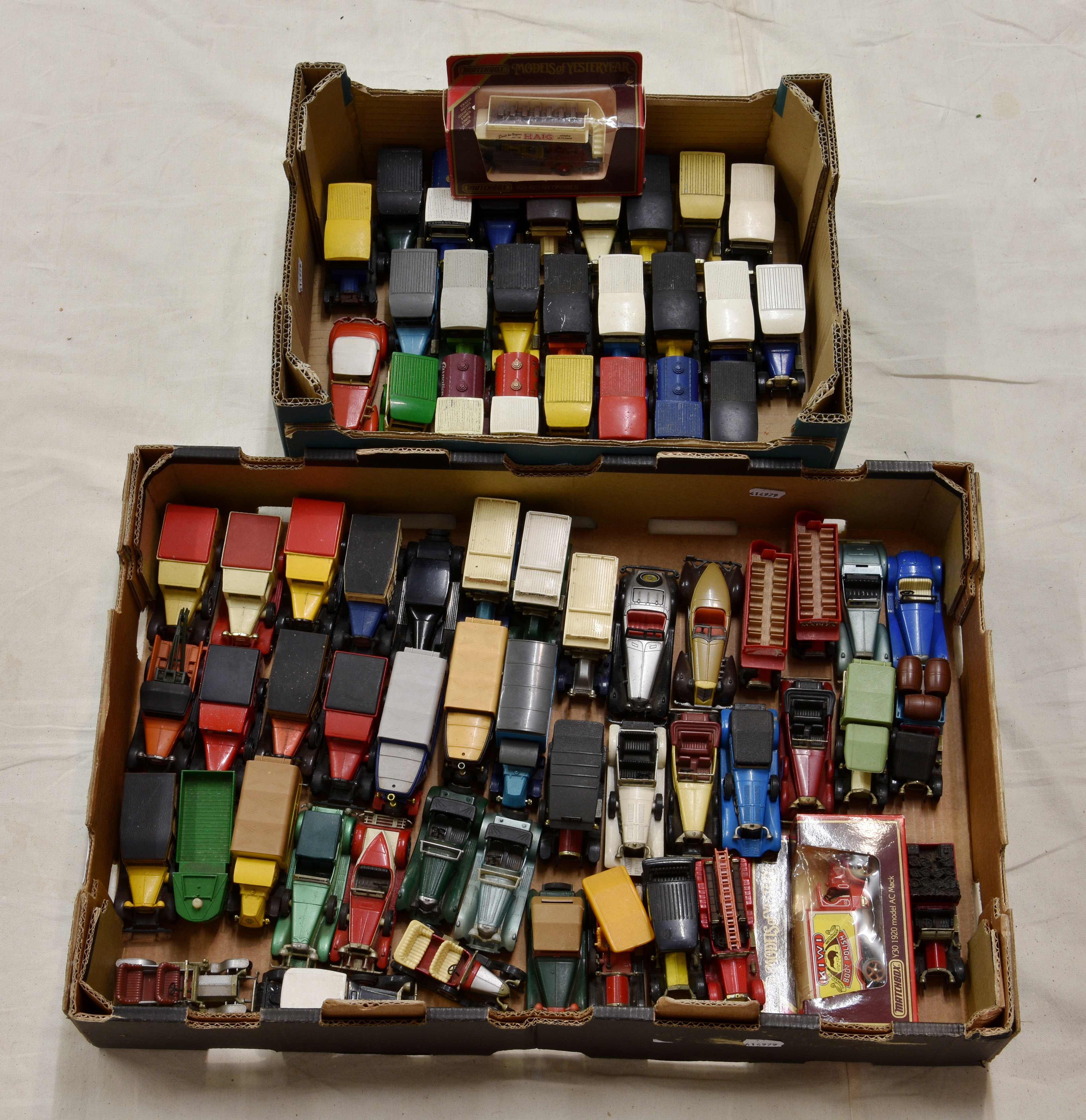 A large collection of various vintage Matchbox diecast vehicles and cars, dating 1969-1985, mainly