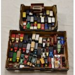 A large collection of various vintage Matchbox diecast vehicles and cars, dating 1969-1985, mainly