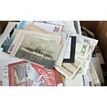 A box of philatelic material etc - World & GB stamps, loose stamps, mint, FDC's, album sheets etc,