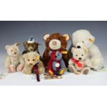 Steiff Bears - A collection, all having original tags and buttons, comprising of Classic Bear in