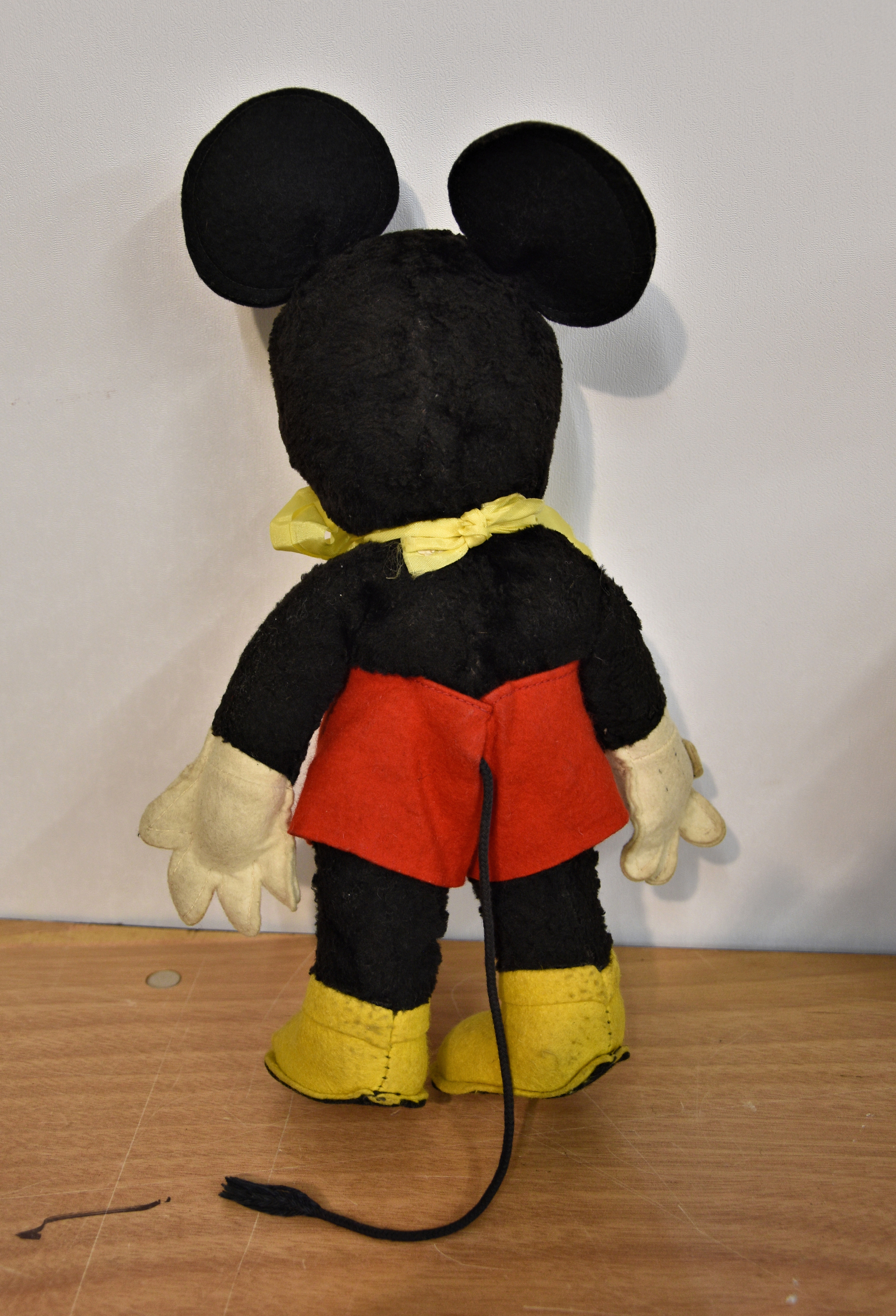 A Merrythought Disney Mickey Mouse, c.1939, England, bearing original label on foot, together with a - Image 8 of 16