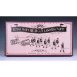 Britains - Boxed Royal Navy field gun landing party set, No. 8898, complete with paperwork.