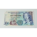 BRITISH BANKNOTE - The States of Guernsey Z replacement Ten Pounds, c. 1995, Signatory D. M.