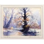Charles A. Jacques (British, B. 1921), Frosty Morning watercolour, signed lower right and titled and