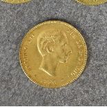 Spain - Alfonso XII (1857-1885) - 25 pesetas gold coin, 1880, Madrid, young head right, rev draped