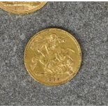 A Victorian 1897 gold half sovereign,