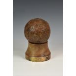 Maritime interest - A large Napoleonic iron cannon ball, 18-pounder, diameter 19.5 inches, in