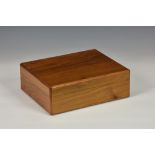 A Dunhill walnut humidor, with bevelled edges and two interior compartments, 11 x 8½ x 3¾in. (28 x