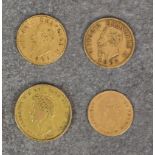 France - Napoleon III (1852-1870) - 5 francs gold coin, 1856, Paris, 12.15g; together with two Italy