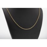 A 9ct gold rope necklace, 16½in. (42cm.) long, a/f.