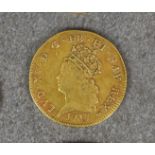 France - Louis XV - Louis d'or de Noailles gold coin, 1717 Paris (Dr. 722), 12.15g, crowned young