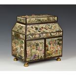 Leonora Jenner - revival of 17th century needlework - An embroidered (stumpwork) casket, 20th