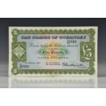 BRITISH BANKNOTES - The States of Guernsey, comprising of Five Pounds, 1st March, 1965, Signatory L.