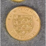 A Bailiwick of Jersey 1972 £50 gold commemorative coin, commemorating the 1972 Silver Wedding of