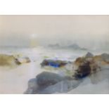 Frederick Sands RI (British, 1916-1992), Corbière, Jersey Watercolour, signed lower centre 16¼ x