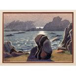 Malcolm Arbuthnot RI, NS (1877-1967), Rocky Shoreline, Jersey Watercolour, signed 9½ x 13½in. (24