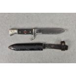 Guernsey German Occupation interest - A German Third Reich Hitler Youth Knife, the single edge steel