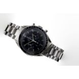 An Omega Speedmaster Professional 'Moon Watch' stainless steel chronograph bracelet watch, ref.