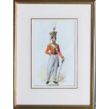 Richard Simkin (British, 1840-1926), '3rd Foot Guards - 1827 (Now Scots Guards)' watercolour with