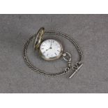 A Victorian Channel Islands silver full hunter fusee pocket watch, hallmarked London 1850, case