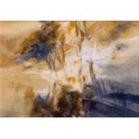 Frederick Sands RI (British, 1916-1992), Wooded Landscape Watercolour, signed lower left 16¼ x 23in.