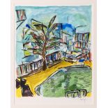 Bob Dylan (American, b. 1941), Motel Pool limited edition giclee on wove paper, signed and