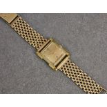 A vintage Omega yellow gold mid-century gents manual wrist watch, c.1951-52, with signed 17 jewel