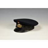 WWII German D.R.K.B. (Deutscher Reichskriegerbund) Veterans League Visor Cap, navy blue wool crown