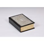 A silver mounted Oxford dictionary, John Bull Ltd., Sheffield 1990, the silver mounted cover heavily