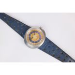 A ladies Omega Dynamic stainless steel manual wrist watch, c.1972, movement no. 27850817, the