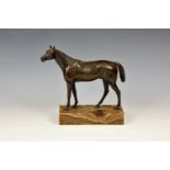 after Jules Moigniez (1835-1894) - a bronze of a thoroughbred mare, 1920s-30s, the well detailed