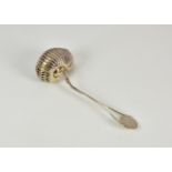 Channel Islands interest - an unusual silver plated nautilus shell sugar sifter spoon, the twin