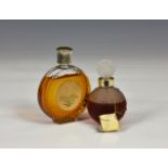 R Lalique for WORTH EAU DE TOILETTE scent bottle with original label, with part contents; together