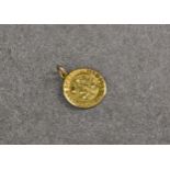 A 15ct gold Turnberry Golf Club Medal, one side engraved with 'Autumn Medal won by E.R. Needham