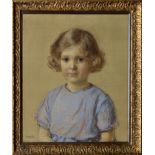 Maurice Clarke (British b.1875), three pastel portraits of children in gilt frames, the first of a