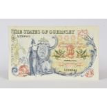 BRITISH BANKNOTE - The States of Guernsey Ten Pounds, c. 1975, Signatory C. H. Hodder, serial number