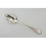 A George III Channel Islands silver Old English pattern table spoon, maker's mark PN struck once,