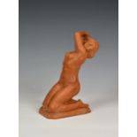 Alberto Cesar Cappabianca (1881-1962), Female Nude, terracotta, 1930s, signed at the foot "