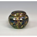 WEDGWOOD FAIRYLAND LUSTRE - an extremely rare 3 5/8in. Malfrey pot and cover, first quarter 20th